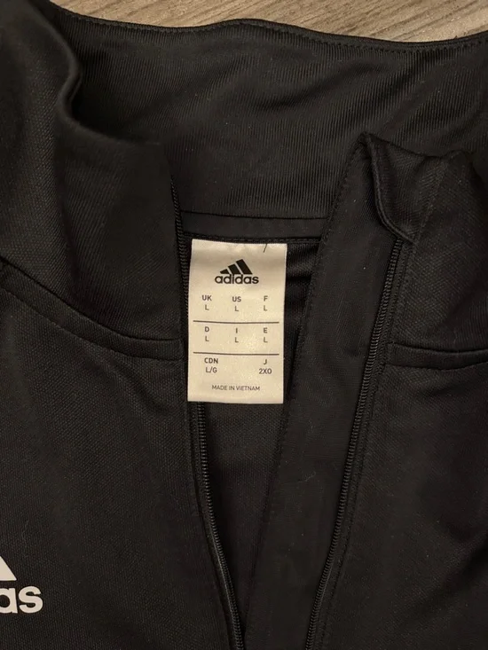 adidas Black Half-Zip Performance Pullover - Picture 2 of 5